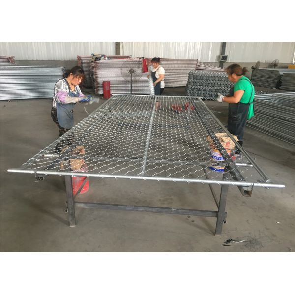 ASTM A392-06 Zinc Coating Temporary Chain Link Fence 2 ⅝"x 2-5/8" x 11.5