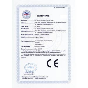 HUATEC  GROUP  CORPORATION Certifications