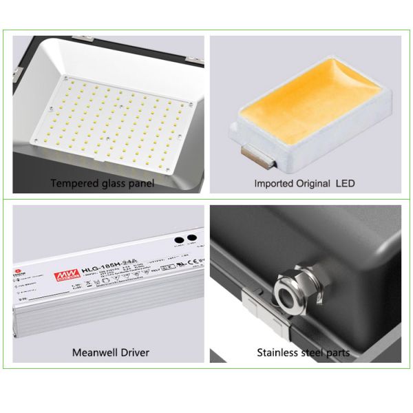 High Intensity Led Area Flood Lights 100w With Adjustbale 270 Degreen Angle