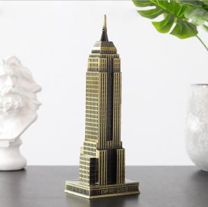 Quality New York metal crafts Empire state building model souvenir gift table decor wholesale