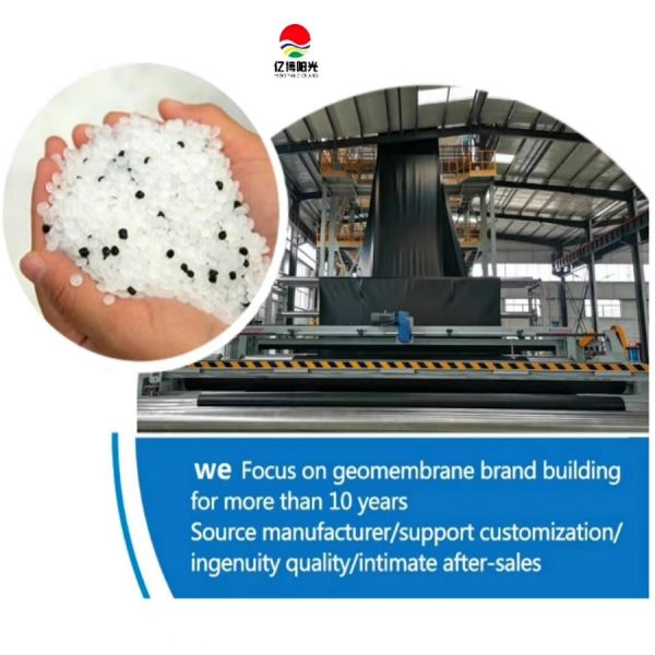 0.5mm 0.75mm HDPE Geomembrane Plastic Liner for Pond Dam Design Style geomembrane