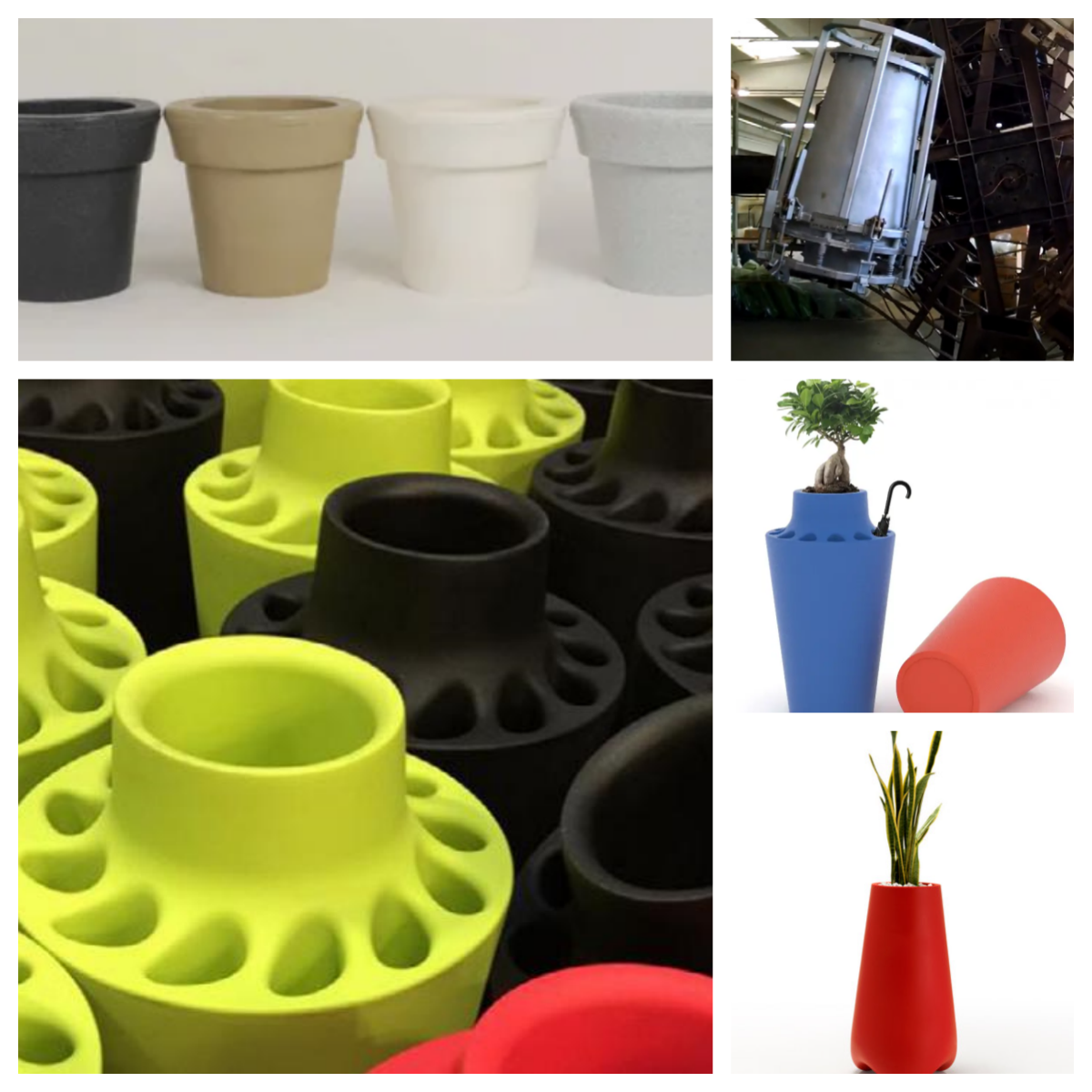 Rotational Molding Flower Planter Rotomoulding a Vase and an Umbrella Stand