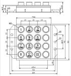 Rugged Vandal - Proof Numeric Keypad With 16 Keys , Ideal For Access Control