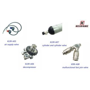 Long Tube Trolley Mounted Breathing Apparatus SCBA 6.8L with Movable Wheeled