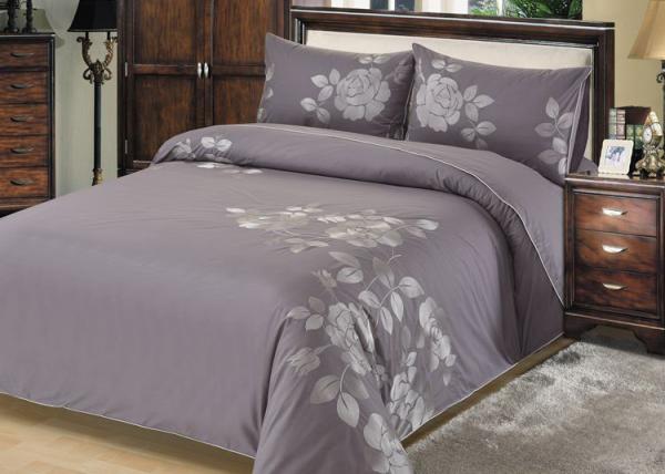 Cheap Fashion Embroidered Sheet Set , 4 Pcs Lightweight Fabric Bed Sheet Set for sale