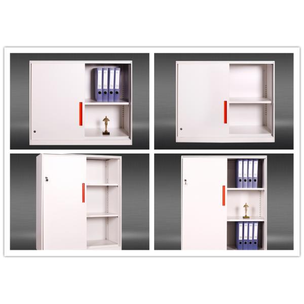Muchn Knocked Down Sliding Door Lockable Filing Cabinets