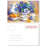 PET 3D Postcard Custom Lenticular Cards With Two Sides CMYK Printing Animation /