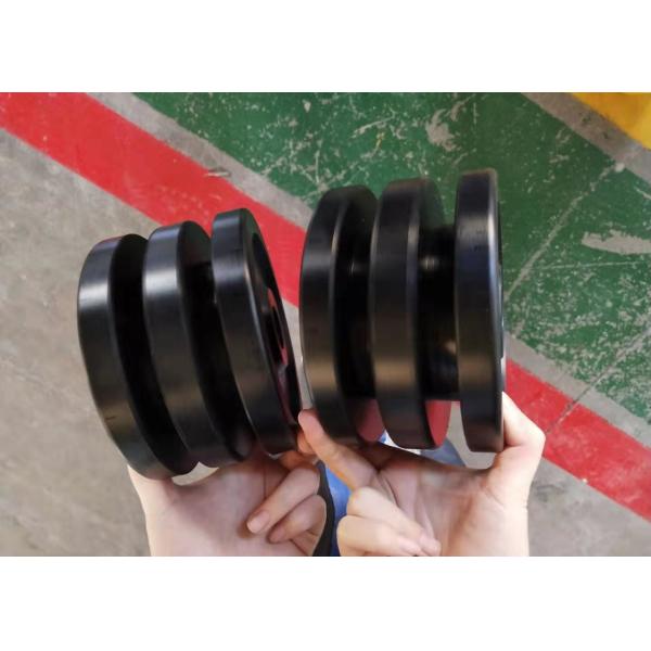 Mini Robot Rubber Tracks With Customized Wheels 123mm Width