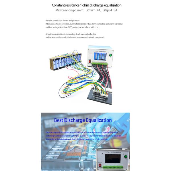 3A 4A Intelligent Automatic Equalizer / Discharge Balancer For Lithium / Lifepo4 Battery