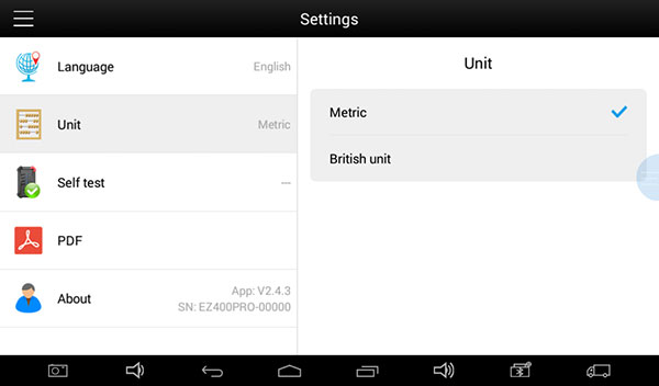 XTOOL EZ400 Pro setting