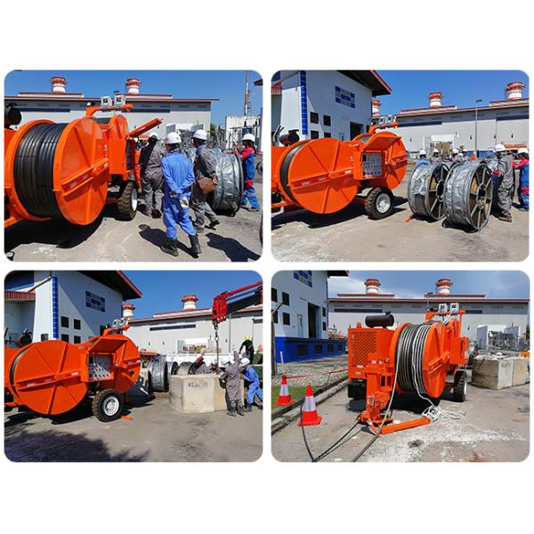 2 x 7t Double Bundle Overhead Line Stringing Equipment With 40mm Conductor Diameter