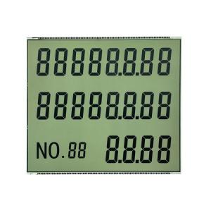 China Custom LCD Seven Segment Display Module TN-Gray Reflective Positive Mode With Mental Pins on sale