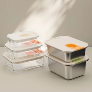 Quality IKOO GlideEase Stainless Steel Food Storage Container with Lid wholesale