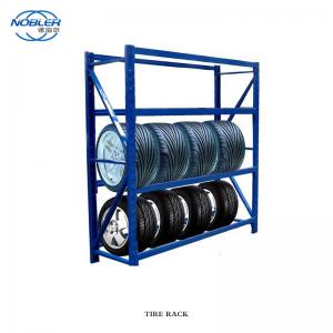 China Heavy Duty Stacking Detachable Metal Tire Storage Rack Display Used Tire Racks on sale