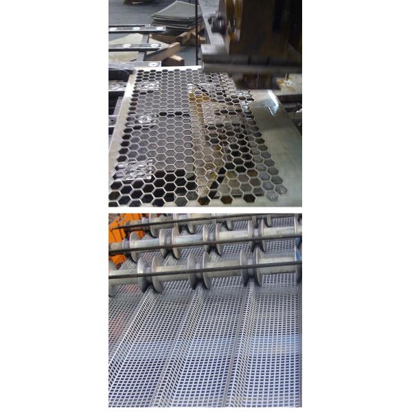 Stainless Steel Decorative Perforated Sheet Metal Hexagonal 10mm Hole 3.5m Width