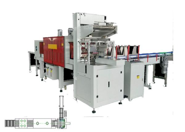 Auto Wrapping Machine Industrial Shrink Wrap Packaging Systems For Bottle