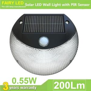 China Solar LED Wall Light with PIR Motion Sensor and Daylight Sensor IP65 Waterproof on sale