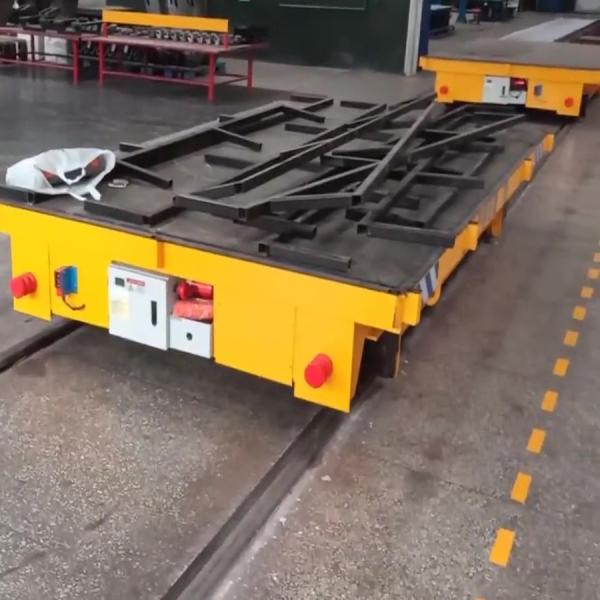 Cheap 20 Tons Load Rail Transfer Trolley Telecontrol Operate Safety Sensors Control for sale