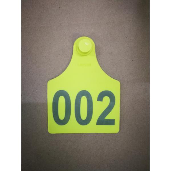Durable TPU Electronic Ear Tags For Cattle Tamper Proof Long Distance 98*73mm