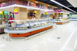 Quality Energy Efficient Countertop Refrigerated Display Case Merchandizer For Sausage And Dairy wholesale