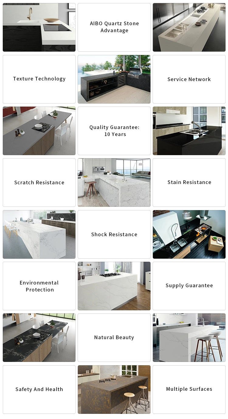 6.5 Mohz Hardness Ocean Land Artificial Stone Slabs Decorative Wall Panels Impact Resistance