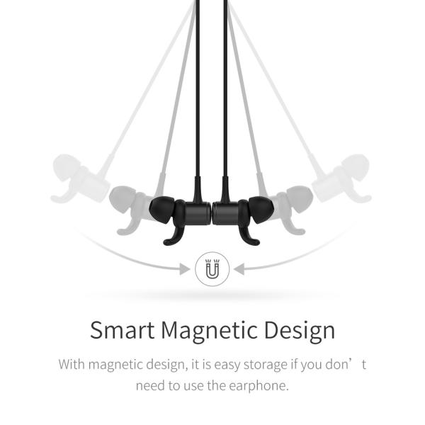 M1s Magnetic V4.2 Chip Bluetooth Headphone Ipx5-Rated Sweatproof Wireless Earphone Sport Ear Hooks Headset with Microphone