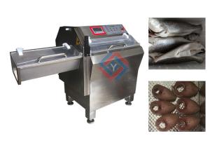 Quality Automatic Fish Processing Equipment , Frozen Fish Slicing Machine High Efficiency wholesale
