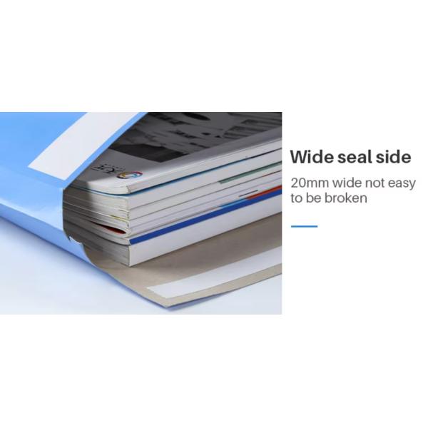 Biodegradable Cardboard Envelope Mailer Light Blue Rigid Cardboard Mailers Customized