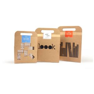 Quality CMYK 4C Printing Folding Packaging Boxes With Carrying Handle wholesale