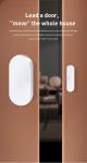 White Zigbee Window Door Sensor Wifi Door Alarm System App Remote Control