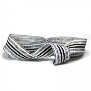 Quality Intercolor Stripe Polyester Webbing 3.1cm Pp Webbing Tape For Trousers Waist Band wholesale