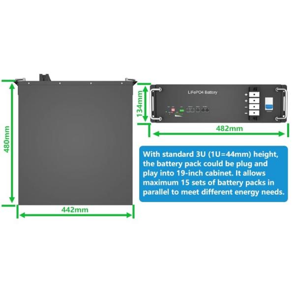 10Kwh Rackmount Lithium Battery Smart Bms For Energy Storage System