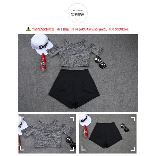 Sport Wear Three Piece Yoga Set Sport Shirt for Women Sports bra Fitness Flare Pants Leggings