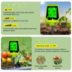 YIERYI Multi Functional 6 In 1 Digital Moisture Meter For Plants