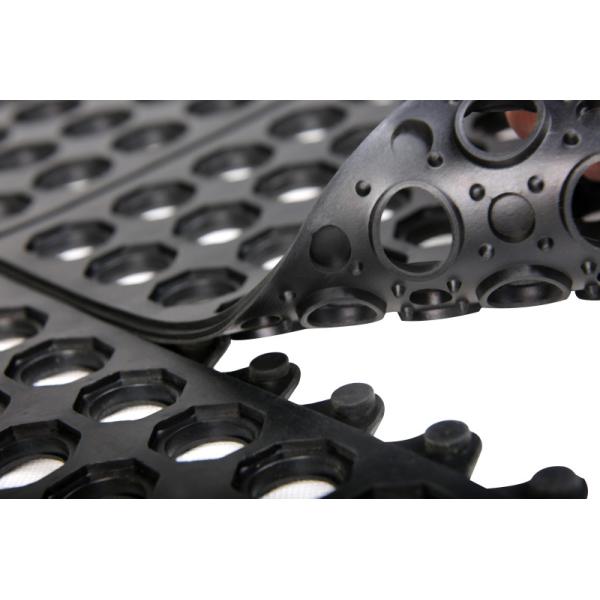 Interlocking Antifatigue Tile Mats With Holes ESD Rubber Floor Mat Antistatic Anti Fatigue Mat