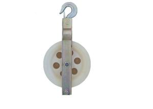 Quality Single Sheave Cable Pulling Pulley With Hook For Stringing Cable Conductor wholesale