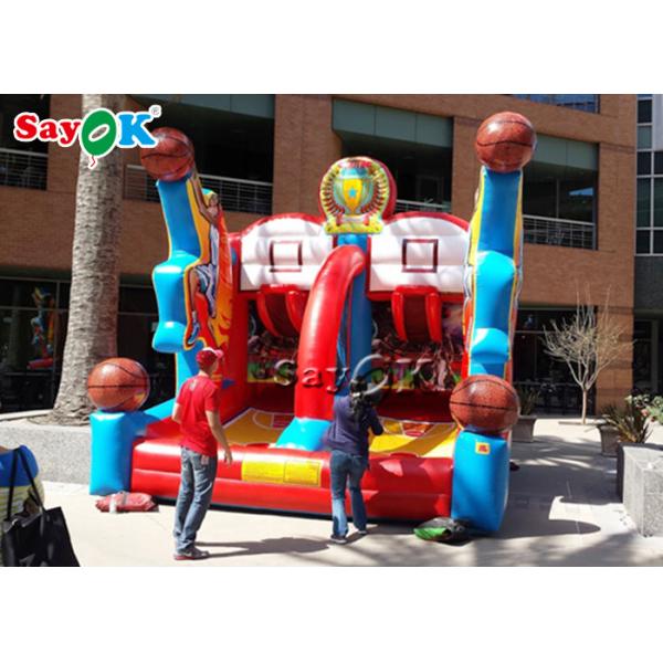 Funny Commercial Basketball Shooting Game Giant Inflatable Basketball Hoops Inflatable Party Games For Adults