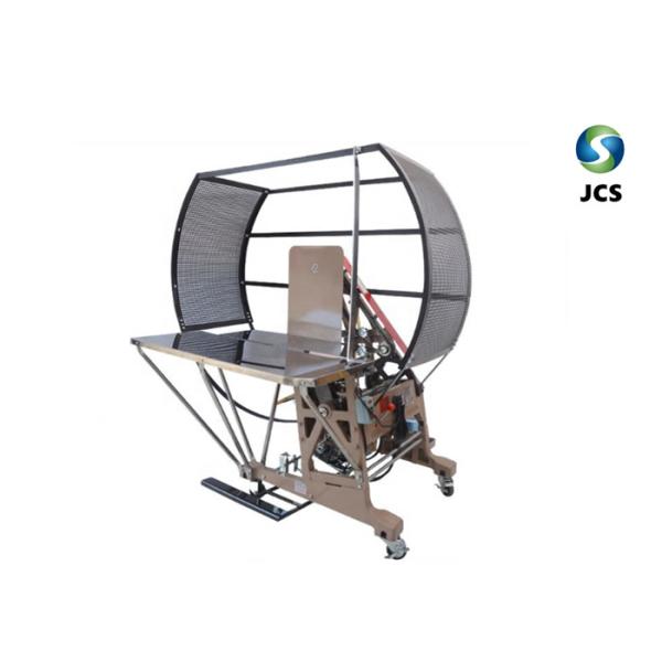 PE Rope Staple Box Binding Machine , Semi Automatic Corrugated Box Packing Machine