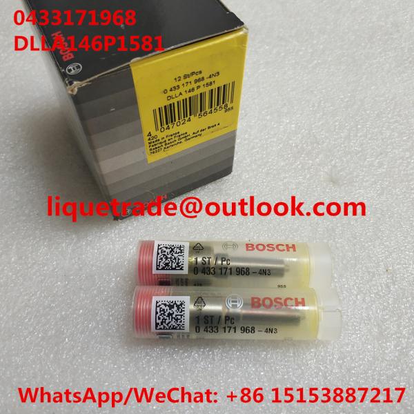 BOSCH Genuine fuel nozzle DLLA146P1581, 0433171968 , DLLA 146 P 1581, 0 433 171 968 for 0445120067, 04290987, 20798683