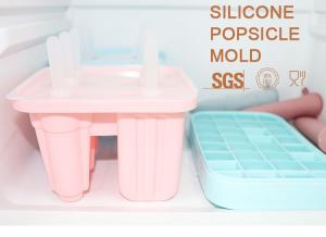 Quality Ice Lolly Personalised Silicone Molds Sustainable With Panton Color wholesale