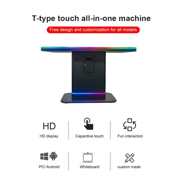 Object Recognition Restaurants Smart Digital Interactive Price Multi Touch Screen Coffee Shop Dining Table For education
