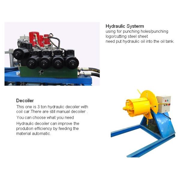 Galvanized Sheet Metal Forming Machine , Garage Roller Shutter Door Forming Machine