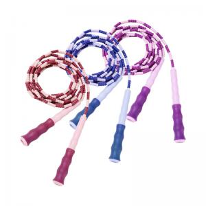 China Workout Skipping Plastic Beads Beaded Jump Rope Adjustable on sale