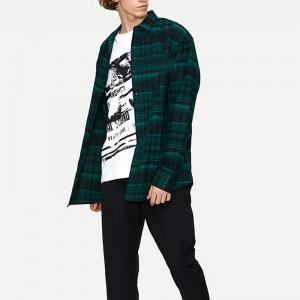 Quality New Collection Long Sleeve Plaid Oversozed Shirts for Men wholesale