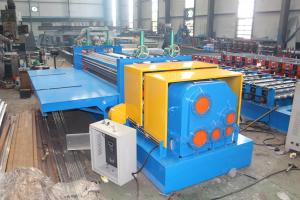 Quality Steel Barrel Corrugated Roofing Forming Machine Suitable Material 0.1 - 0.25mm wholesale
