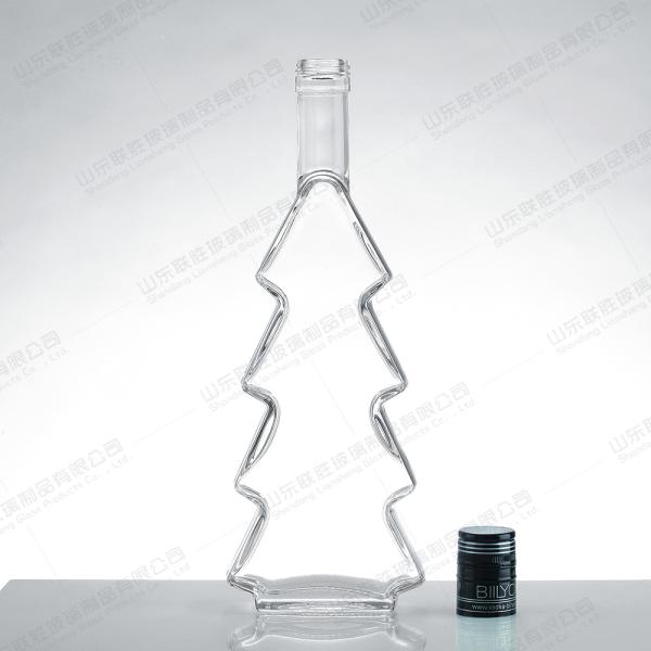 Custom Size Accepted Clear Triangle Shape Glass Crystal Whisky Bottle Packaging for Brandy