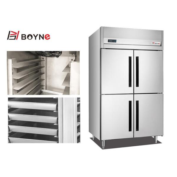 Restaurant Refrigerator Cabinet Stainless Steel 4 Door Insert Freezer