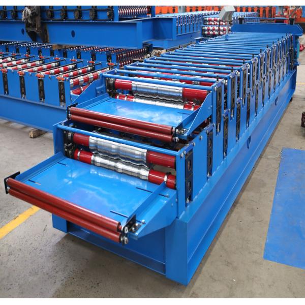 Профилегибочная машина для производства кровельных панелей может производить 2 типа кровельных панелей.