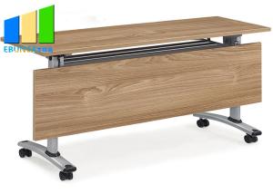 China Meeting Room Folding Stackable Conference Tables Executive Computer Office Desks With Drawer on sale