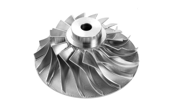 5-Axis CNC Machining Titanium Impeller Titanium Marine Impeller